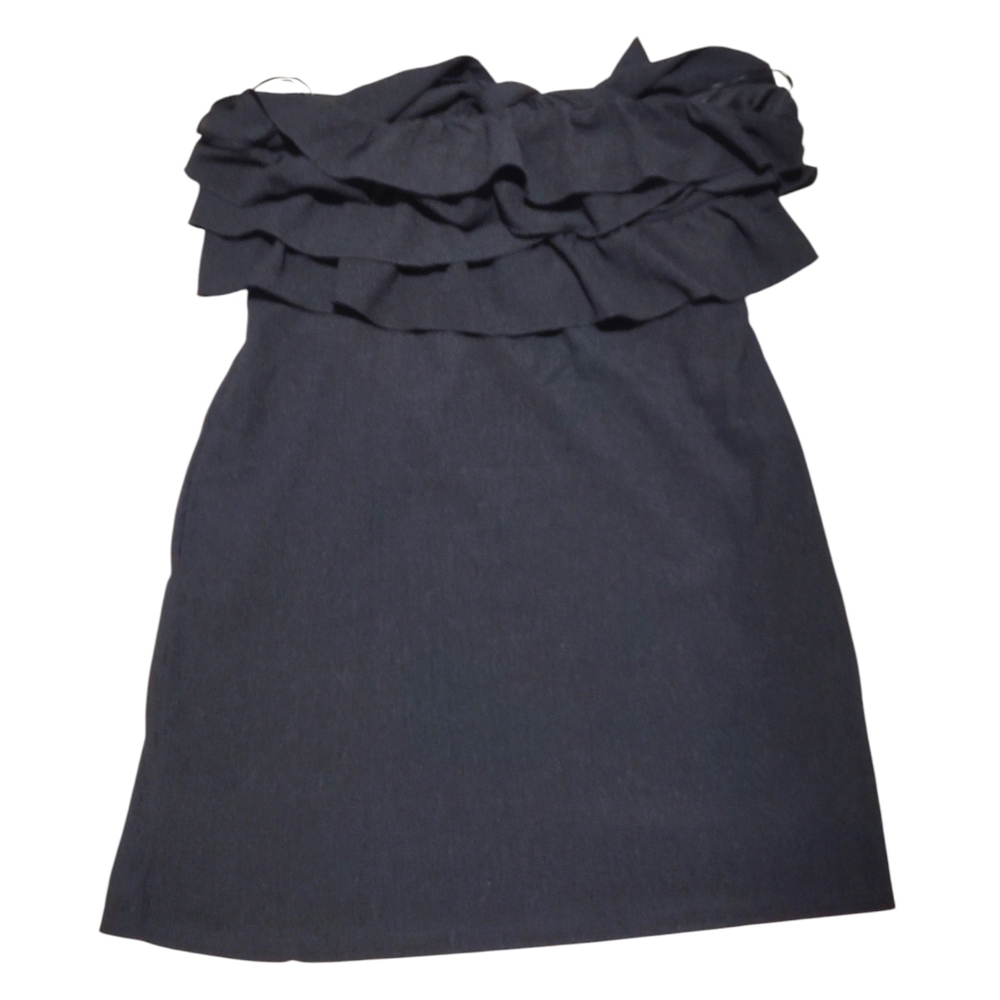 Fashion Nova Maude Ruffle Mini Dress Black Size XL For Women. Very Cute Design